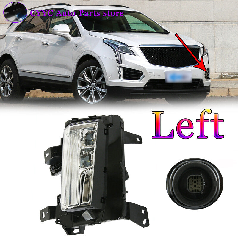 for Cadillac XT5 2017-2020 Left LED DRL Cornering Lamp Fog Light
