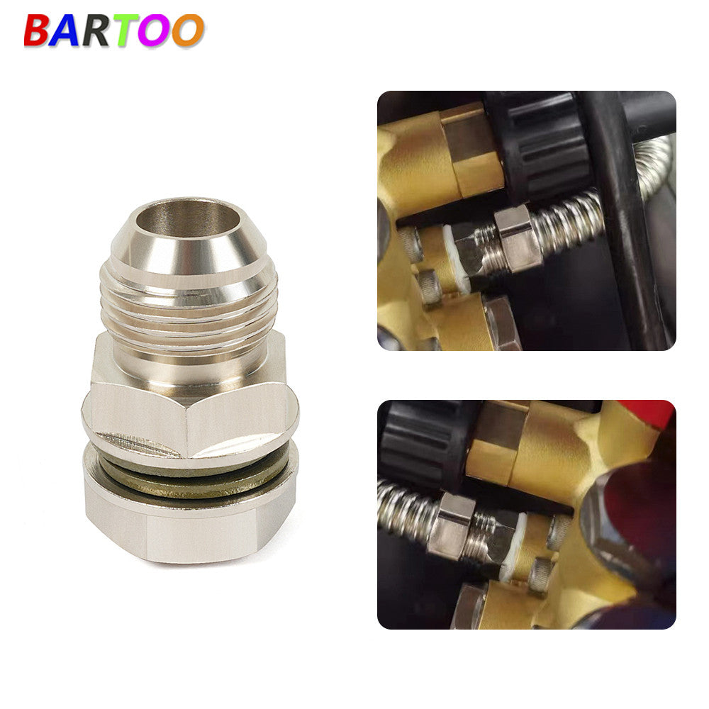 AN10 10AN DIY Turbo Oil Pan / Oil sump Return Drain Adapter Fitting No Weld Q