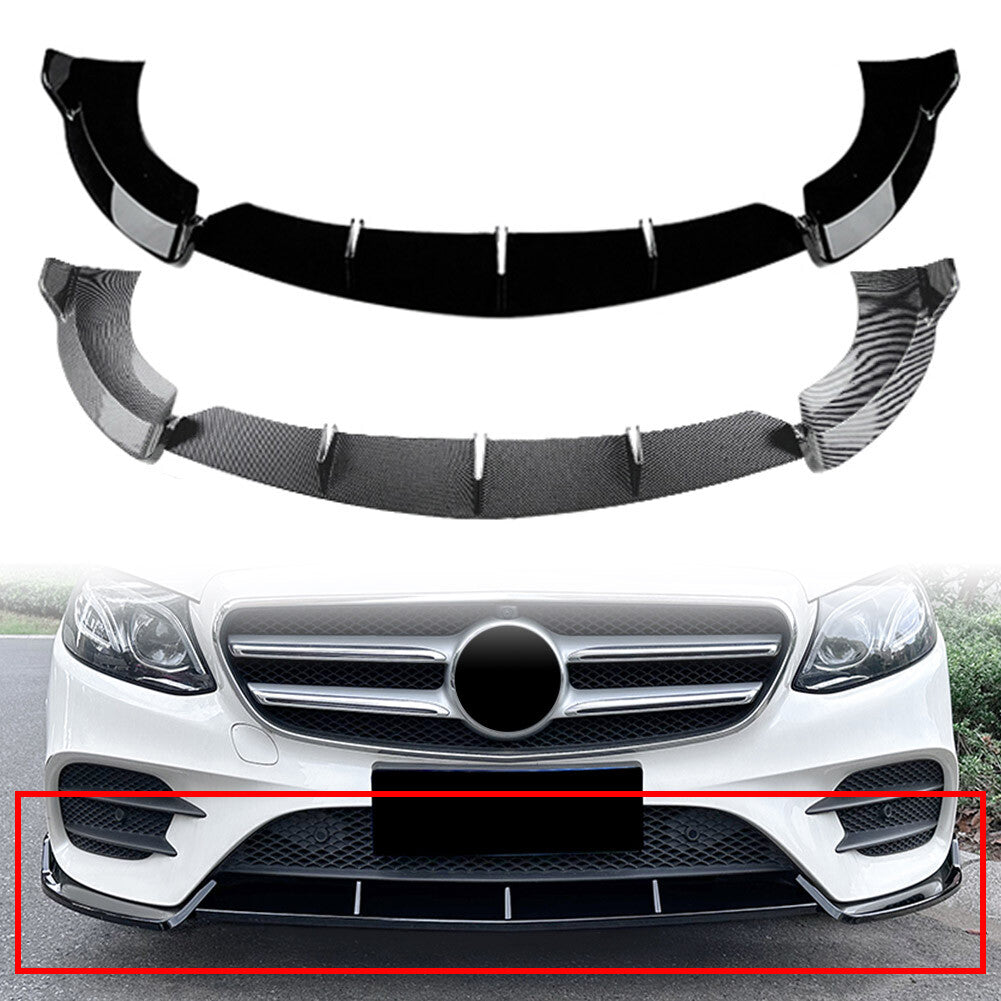 Front Bumper Lip Splitter Spoiler Body Kit for Mercedes-Benz E Class W213 E260
