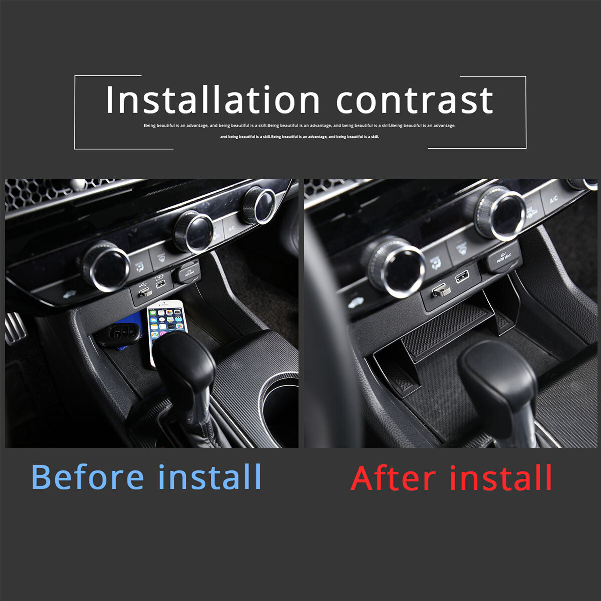 Carbon fiber interior door bumper sticker decoration for ta Tacoma 2005-2015 - v