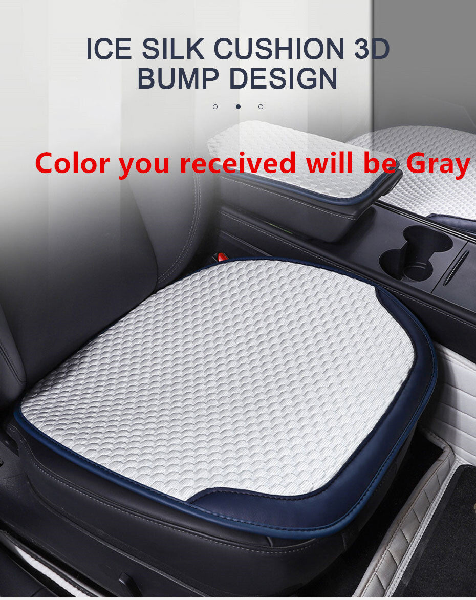 3Pcs Car Front Rear for Seat Covers Cushion Protector Non-Slip Breathable Pad Mat