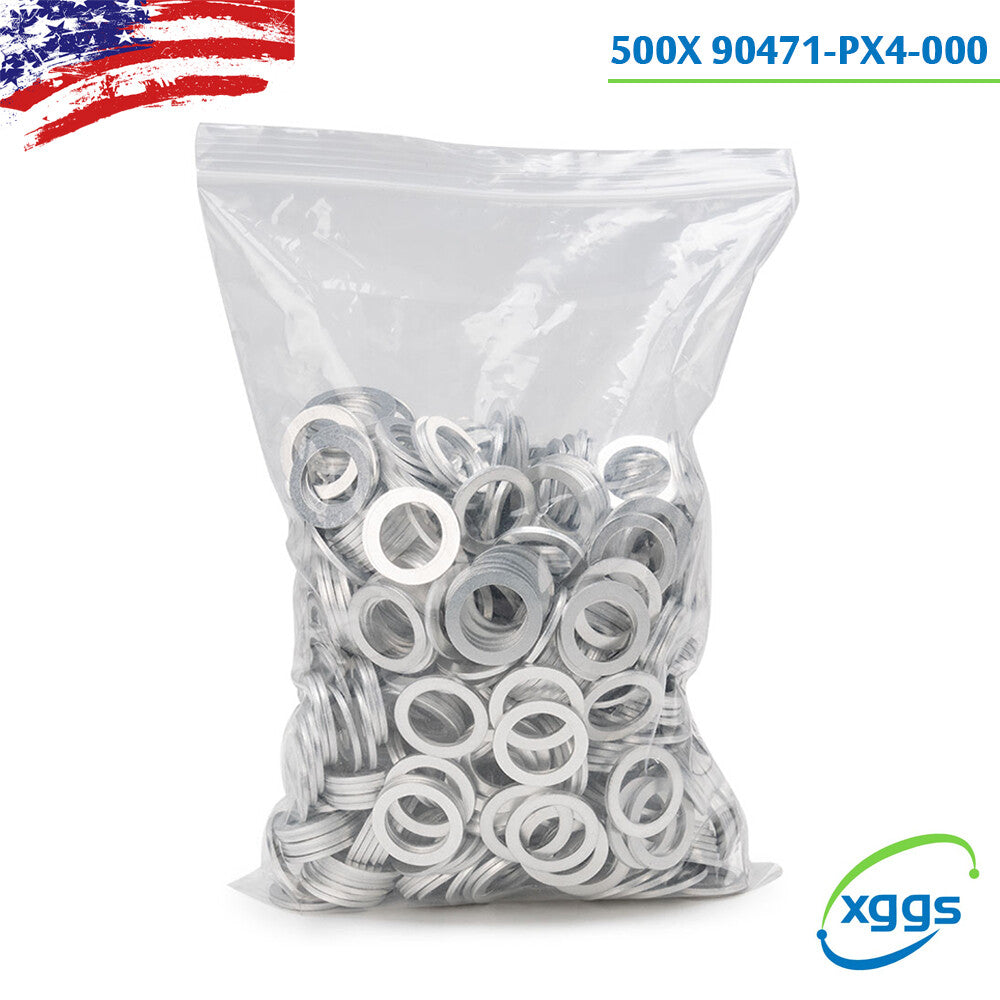 500X 18mm Gaskets for Honda for Acura 2002-2015 Drain Plug Gaskets 90471-PX4-000 Q