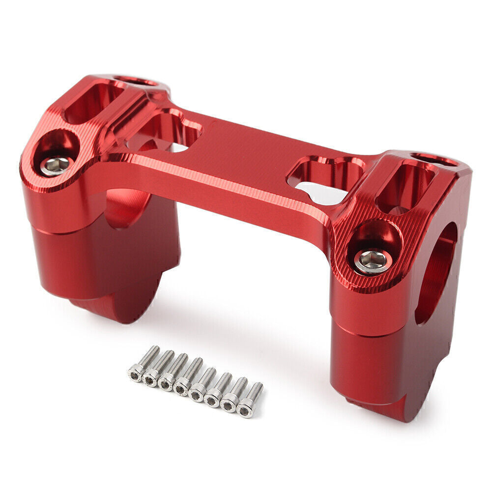 CNC Height Riser Handlebar Clip Adapter Fit for BMW R1200GS LC / Adventure 14-20 Red