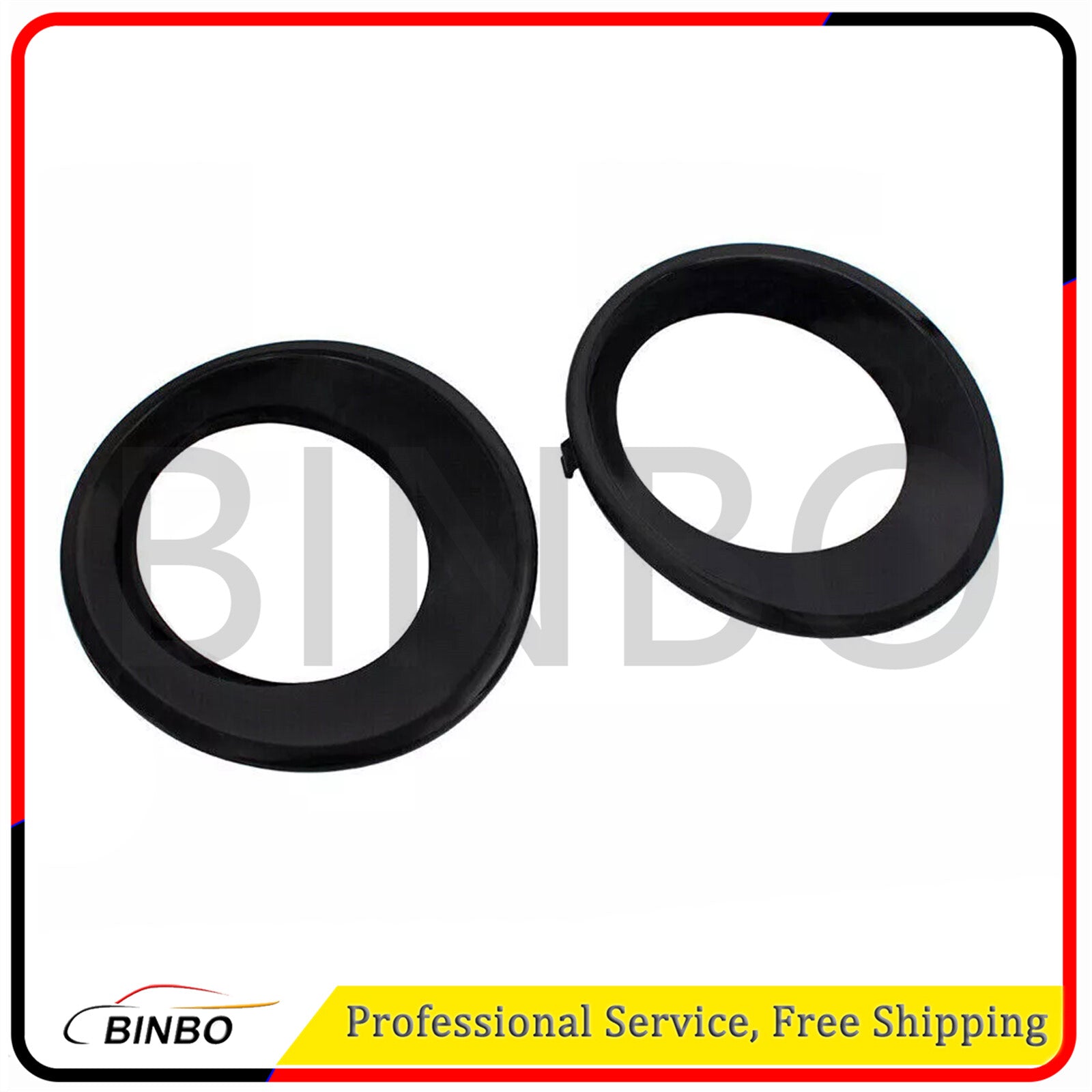 Front Bumper Fog Light Cover Black Right+Left Side for BMW X3 E83 LCI 2007-2010