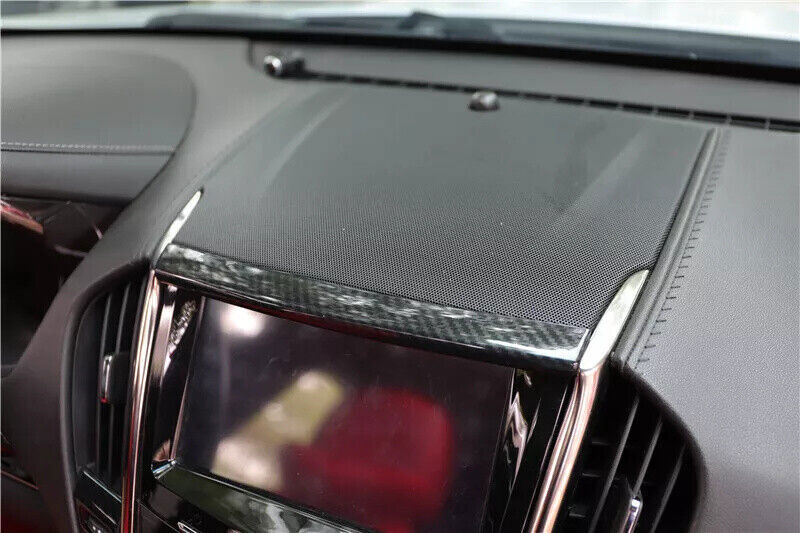 for Cadillac ATSL 2014-2017 ABS Carbon Fiber Inner Control Navigation Strip Trim