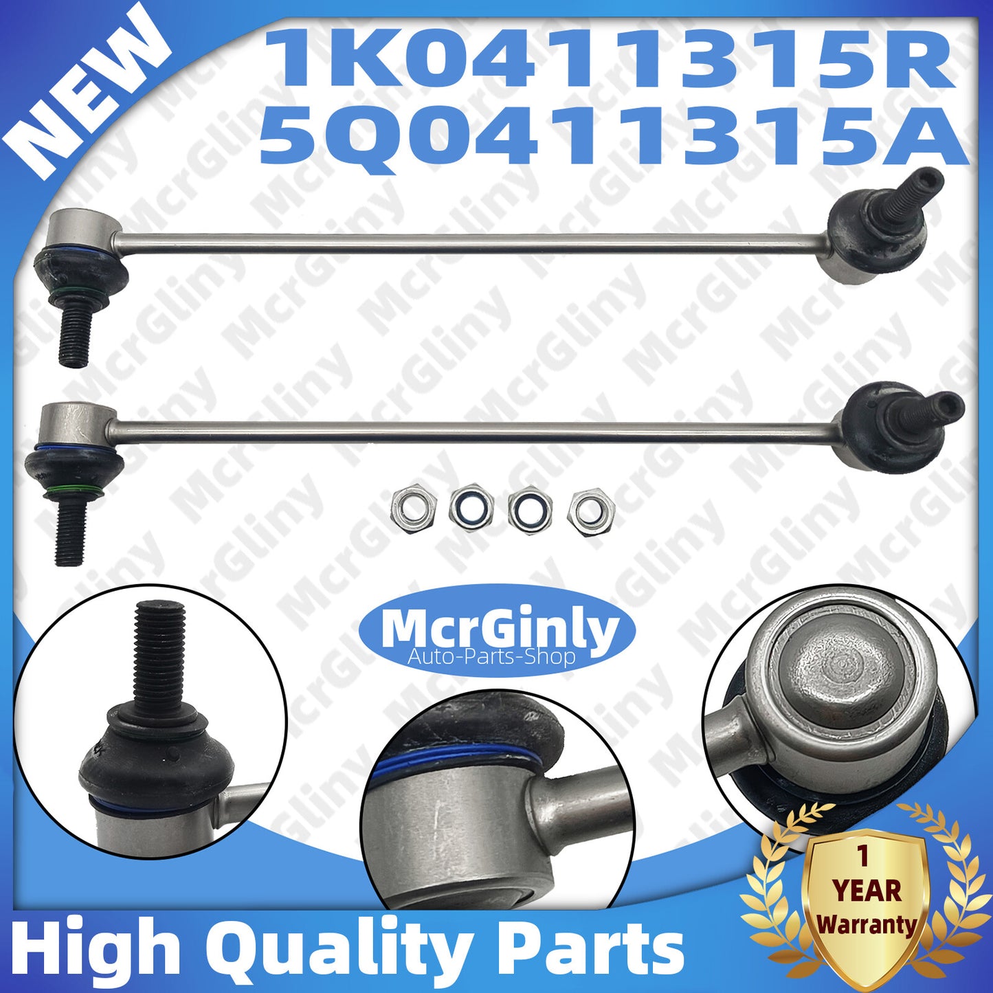 Front stabilizer roll bar drop link for Audi / Q3 #1K0411315R #5Q0411315A- n