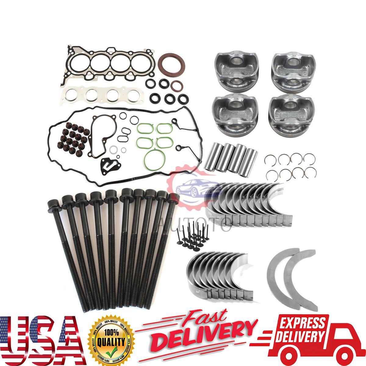 G4NB Engine Rebuild Gasket Kit Main Bearing Set Head Bolts Valve Kit for Hyundai