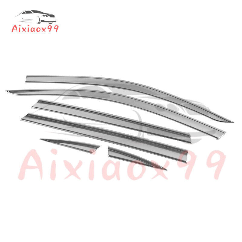 for Porsche Macan 2015-2023 Chrome Window Wind Visors Rain Guard Vent Deflectors