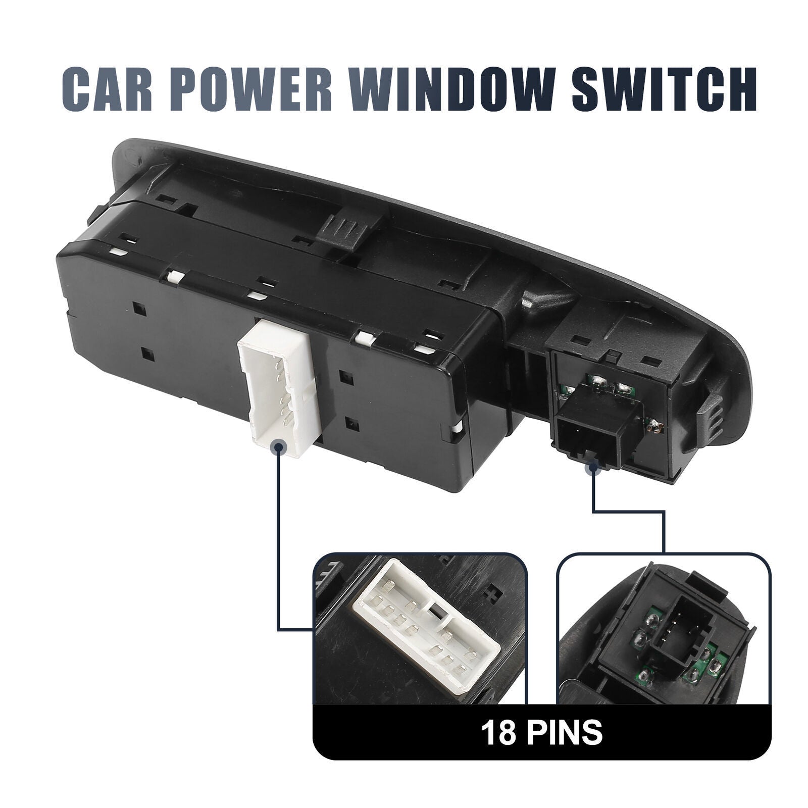 for Hyundai Accent MK II 1999-06 Master Power Window Switch 93570-25020 BLACK 1