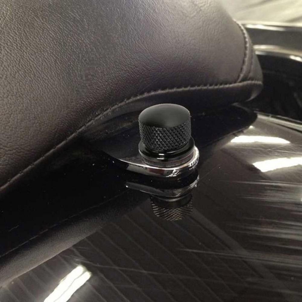 Rear for seat bolt mounting screw and nut kit for Harley Touring Dyna Softail, Black 