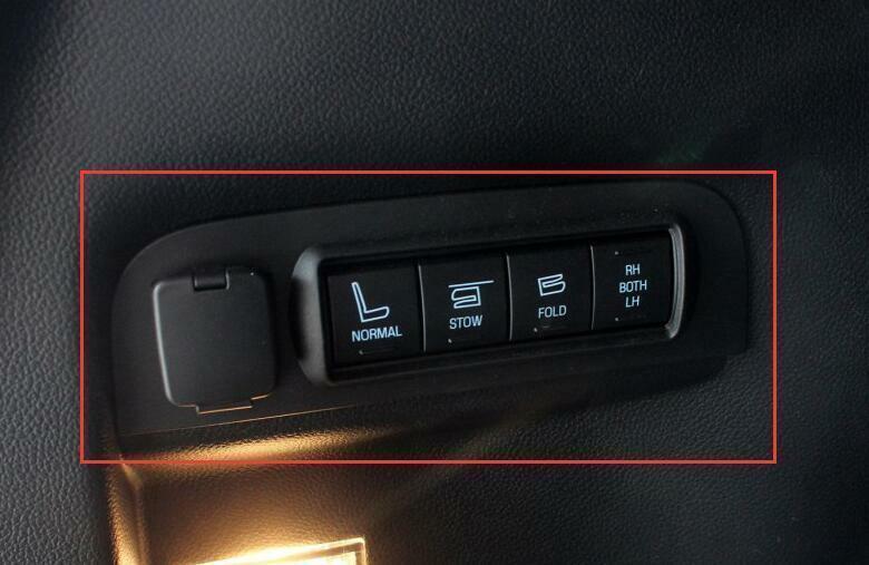 for Seat Adjust Button Panel Cover Trim 1PCS for Ford Explorer 2011-2019 Matte Black