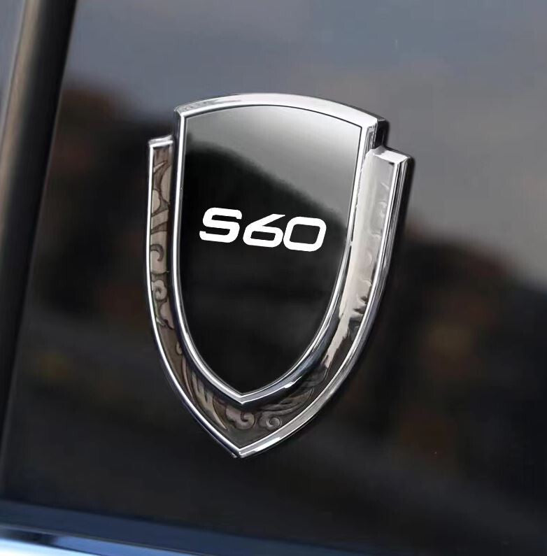 Suitable for Cadillac car grille V badge front badge decal logo silver