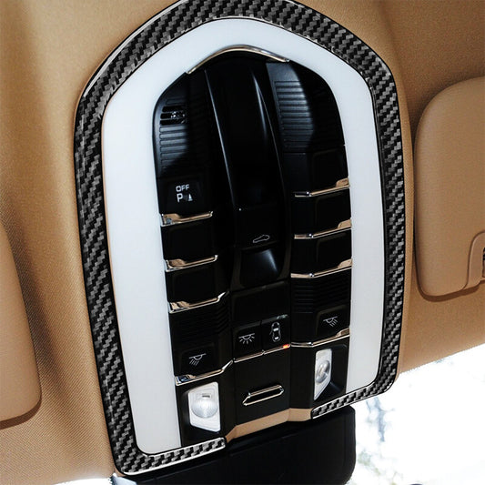 Carbon Fiber Reading Lights Lamp Cover Trim for Porsche for Panamera 10-16