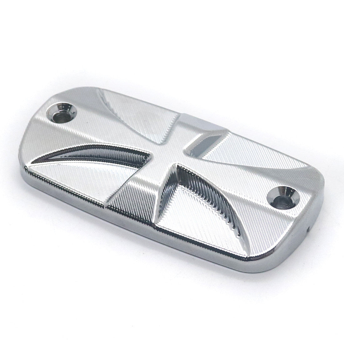 Chrome Cross Front Brake Fluid Cap for Yamaha for Kawasaki for Honda for Suzuki Cruisers Q