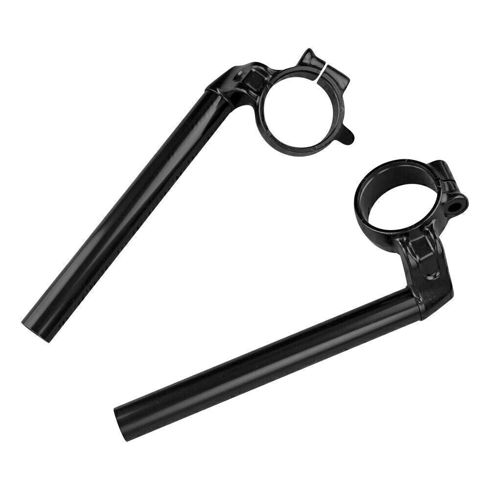 for Honda CBR600RR 2007 2008 2009 2010 12 Black 2x Motorcycle Clip On Handlebar Q