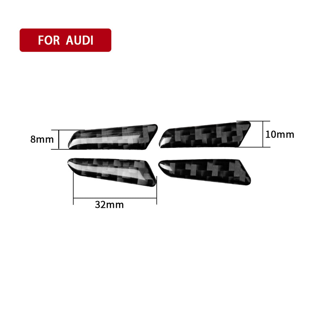 2X Carbon Fiber Interior Front A-Pillar Cover Trim for Mazda CX-9 2010-2015 v
