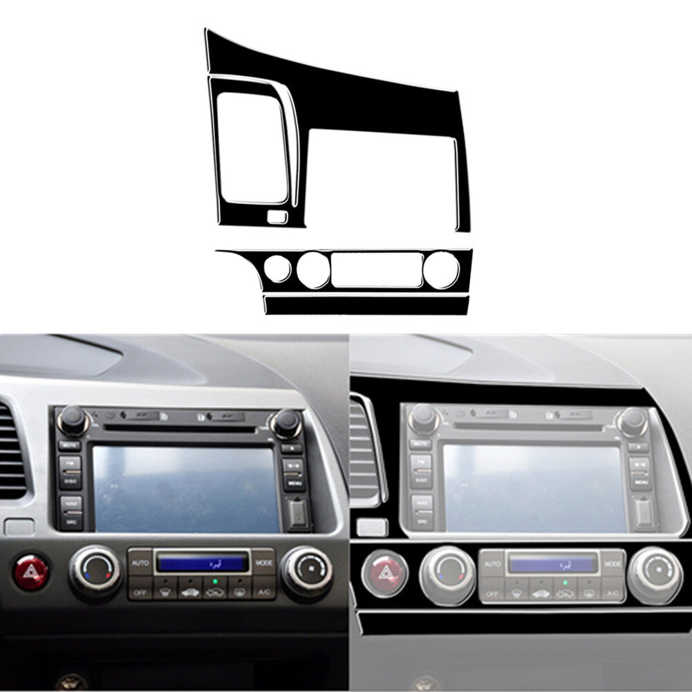 Red Central A/C Control Panel Type A Trim Carbon Fiber For Tundra 2007-13 v