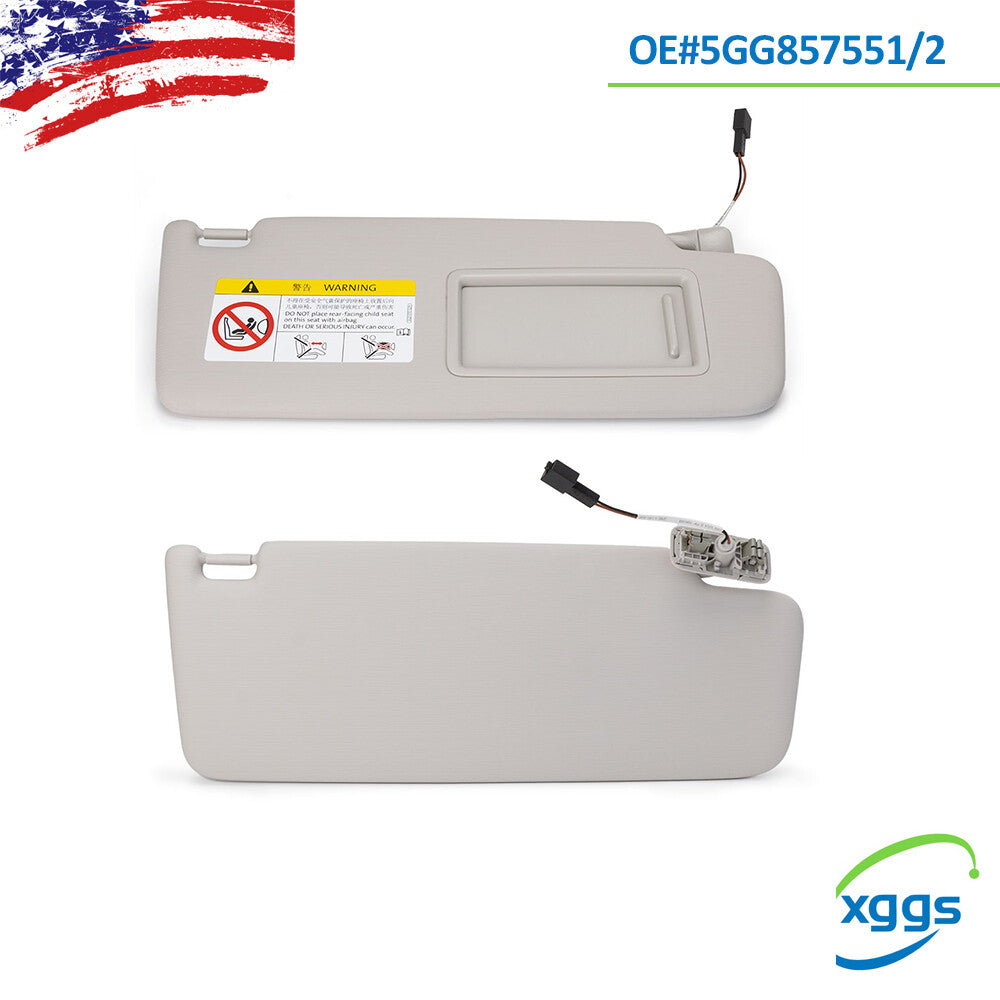 2PCS Sun Visors Left Right 5GG857551/2 for Passat B8 2016-2020 CC 2018-2020
