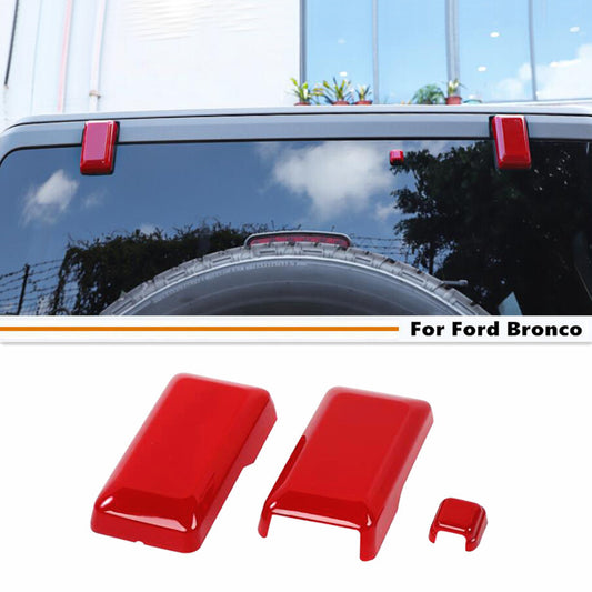 Car Rear Window Glass Hinge Cover Trim For Bronco 2021-2024 Accessories Red v