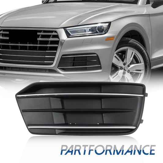 Front Bumper Cover Right Hand Passenger Side Grille Border Insert for for Audi Q5 2018 - 2020 - v