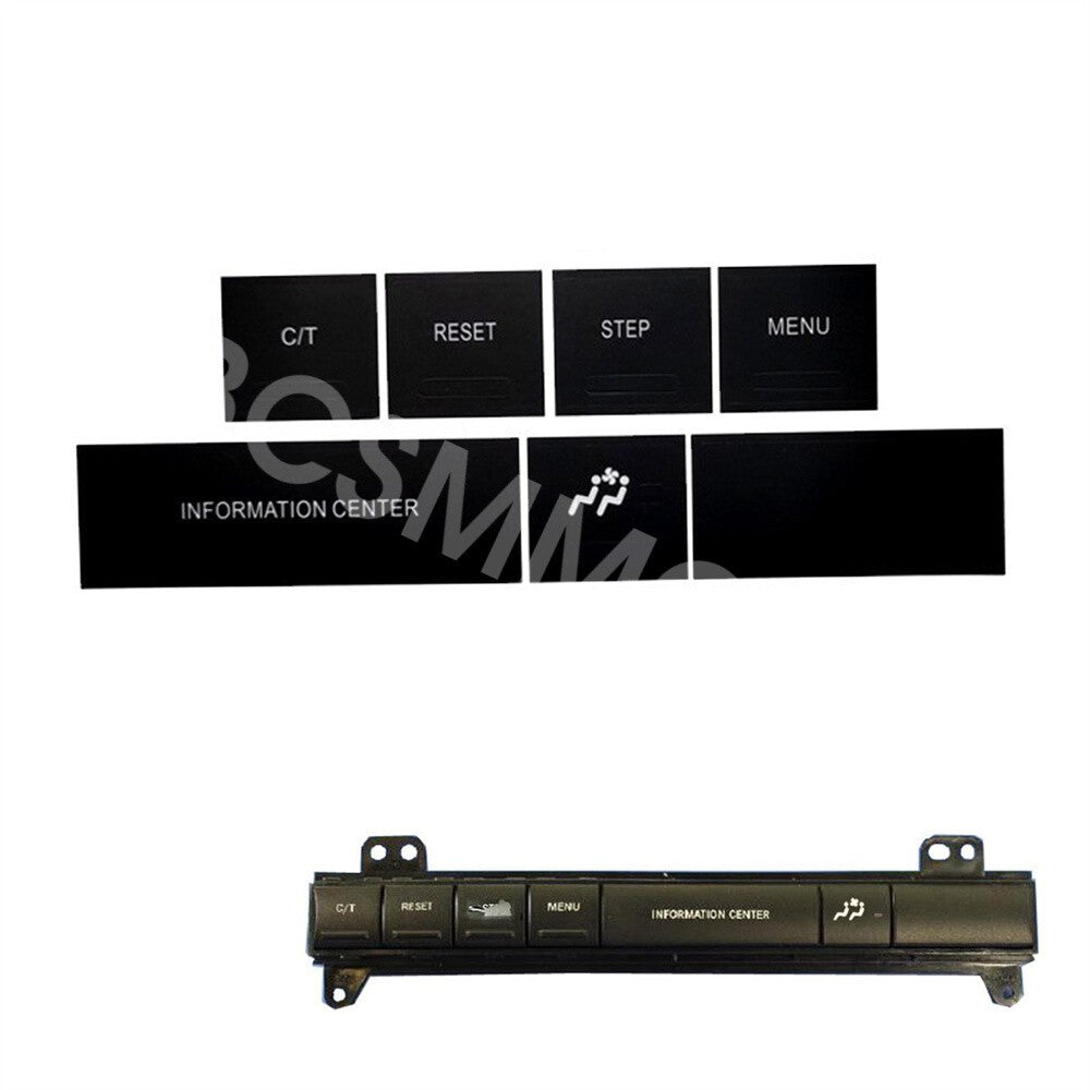 Information Center Button Repair Vinyl Sticker Fit For 2005-2009 for Jeep Commander Q