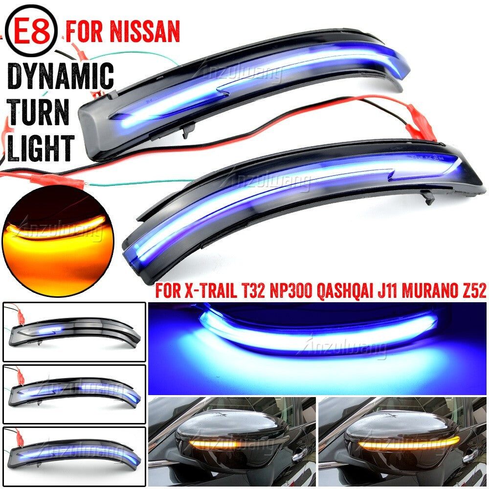 Dynamic Turn Signal Light for Nissan X-Trail Rogue T32 2014-2018 Qashqai