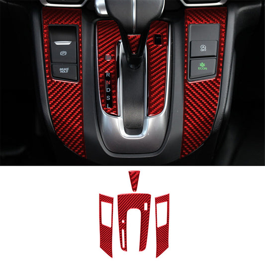 Red Car Roof Hook Panel Trim Interior Carbon Fiber Sticker for Audi Q7 2016-2019 v