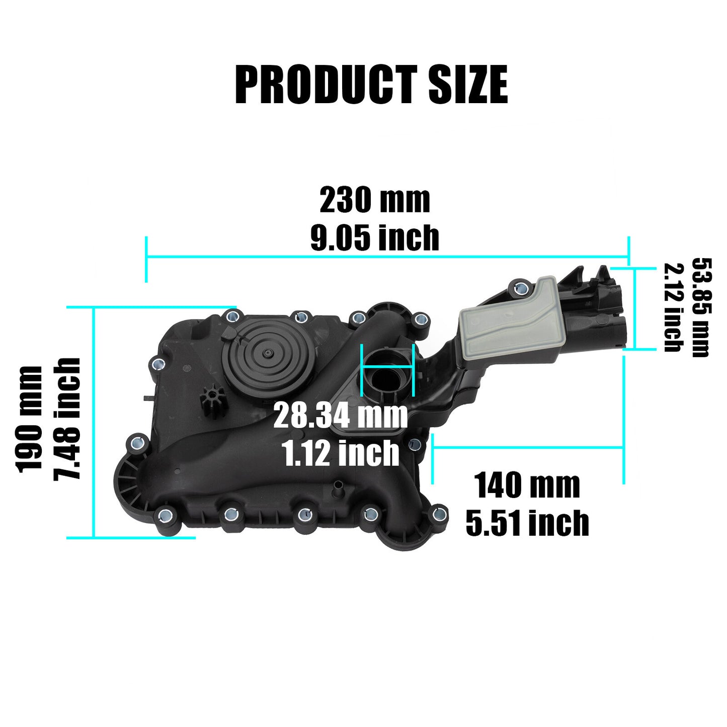 06E103547AB Oil Separator PCV Valve Vent Trim for Audi Q7 for A8 Q5 S4 A6 A7 3.0