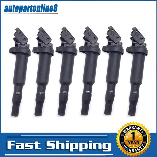 6pcs Ignition Coils Fits for BMW 12138616153 325 530 535 UF592 0221504470 New
