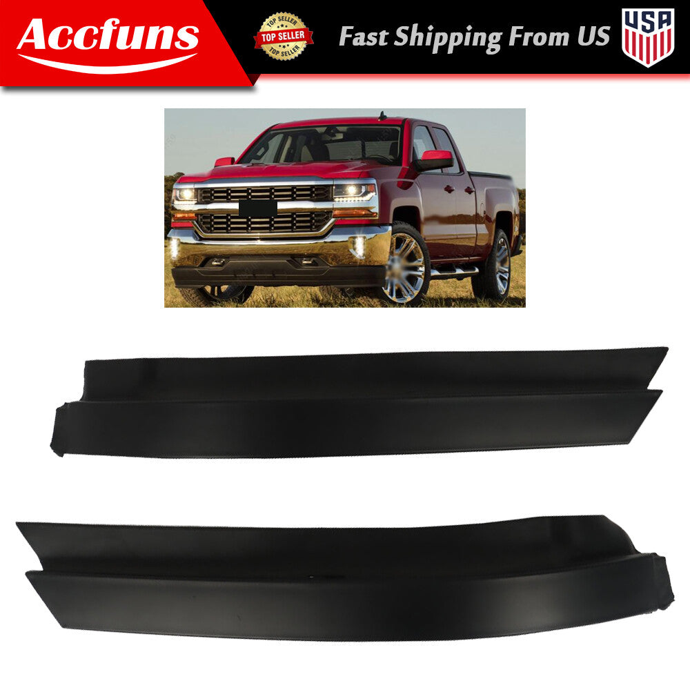 new, suitable for 2016-2018 Silverado 1500, dual front bumper padding panels. n