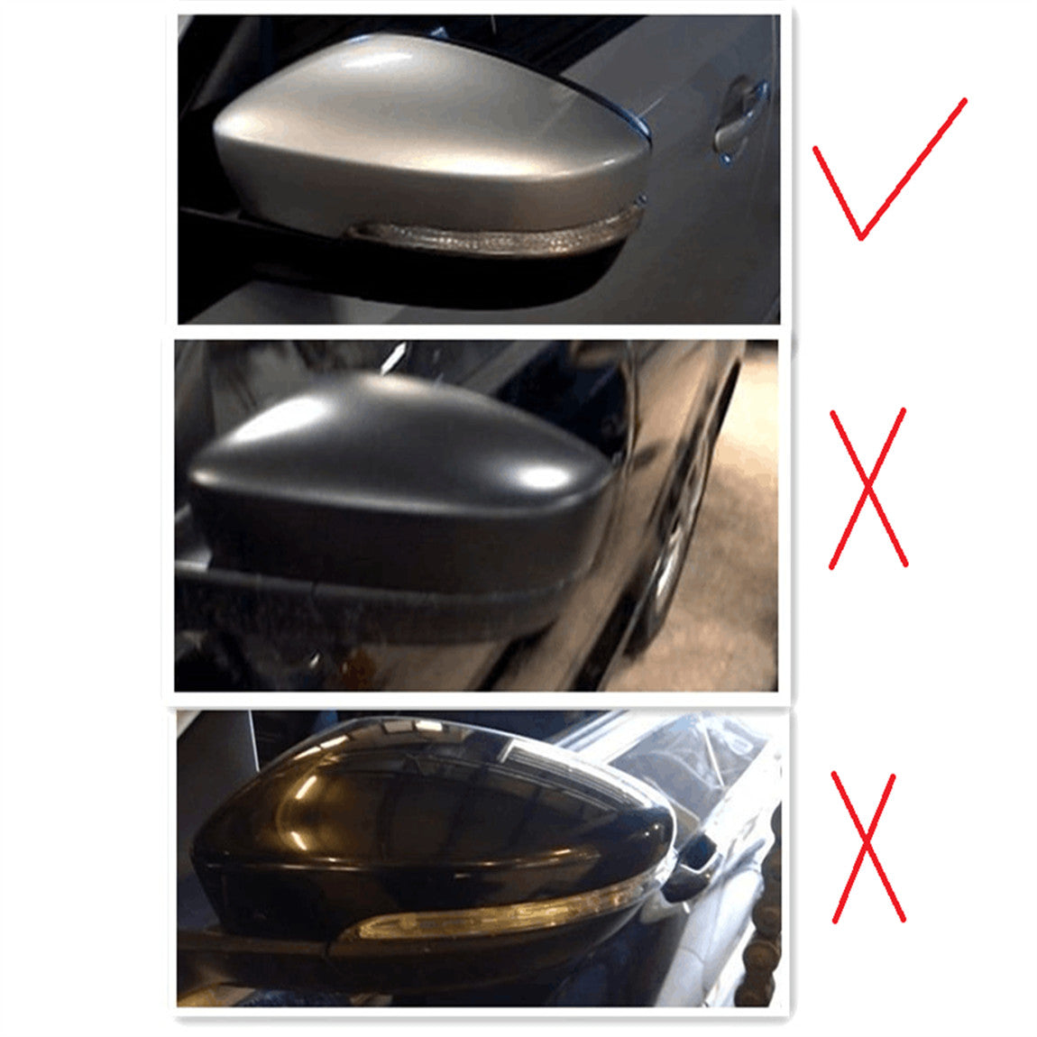 Left Side Mirror Cover Fit for VW Beetle for Jetta 5C6857537A Q
