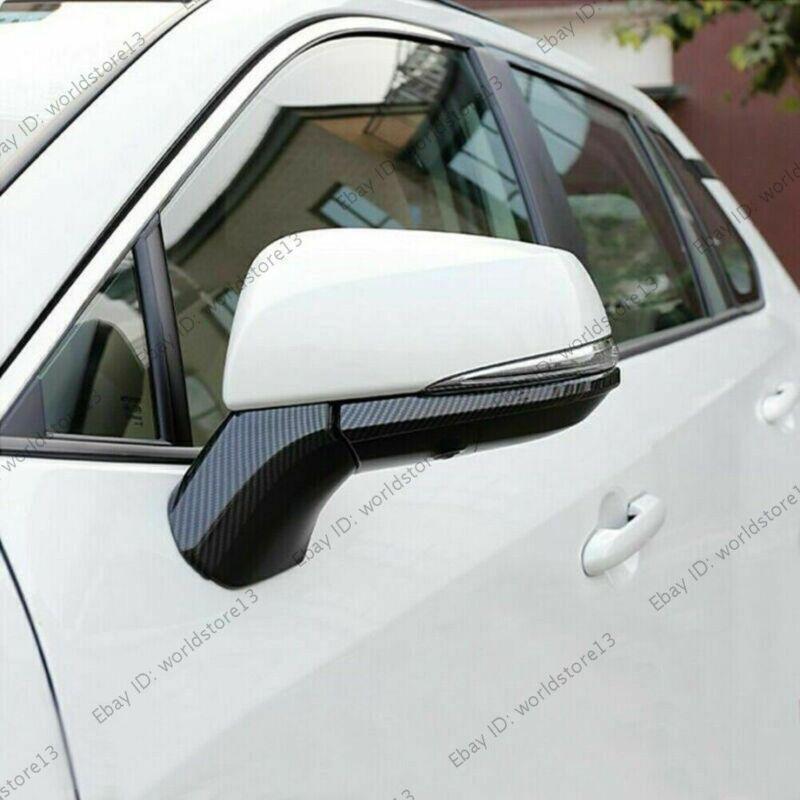 for Toyota RAV4 19-23 Carbon fiber Style Side Rearview Mirror bottom Stripe Trim