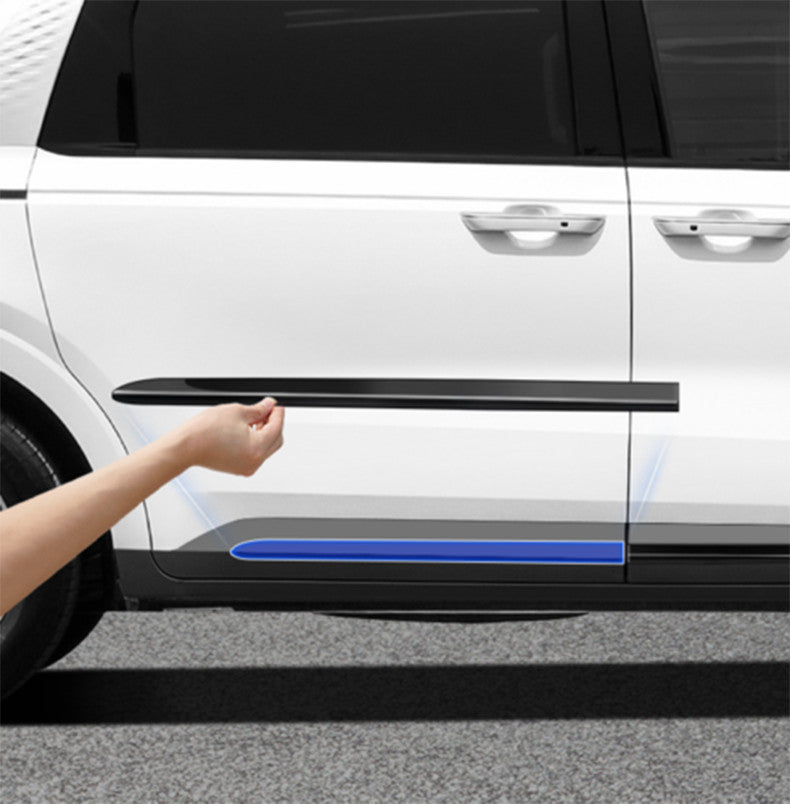 for Kia Carnival 2022-2023 bright black Car Body Door Side Molding Sill Guard 4X