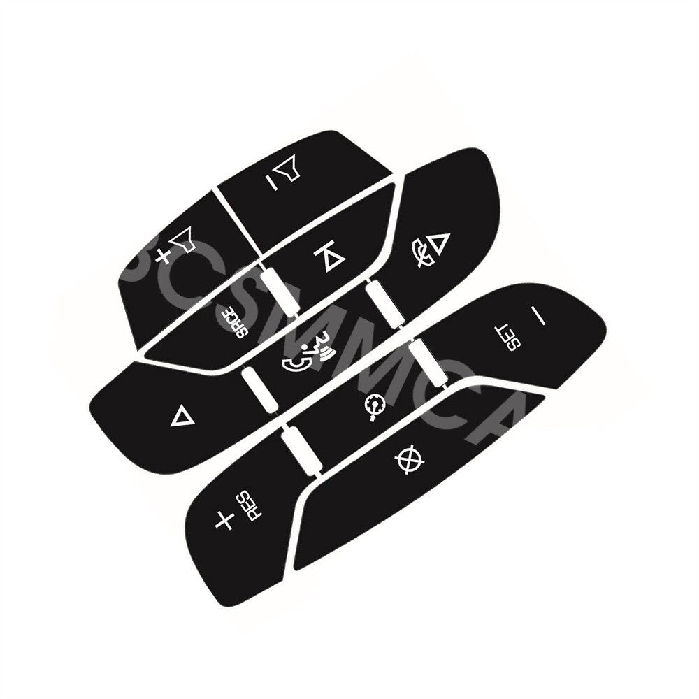 Car Steering Wheel Control Button Stickers Fit for Cadillac for Escalade 2007-2014 Q