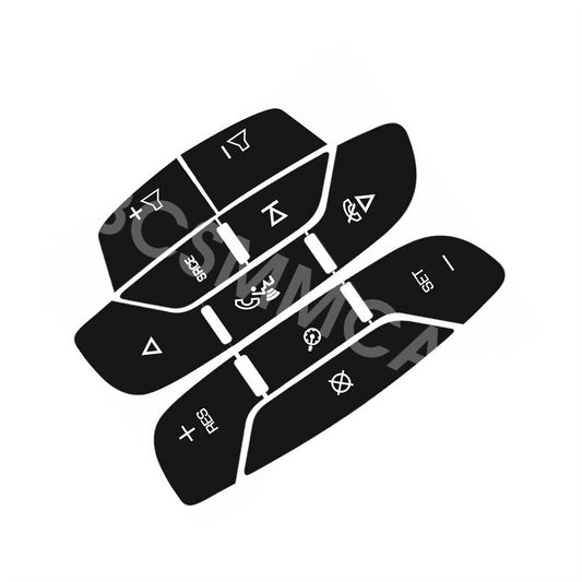 Car Steering Wheel Control Button Stickers Fit for Cadillac for Escalade 2007-2014 Q