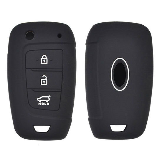 for Hyundai Kona for Tucson Azera i30 , i40 2018- Silicone Remote Key Fob Cover Case