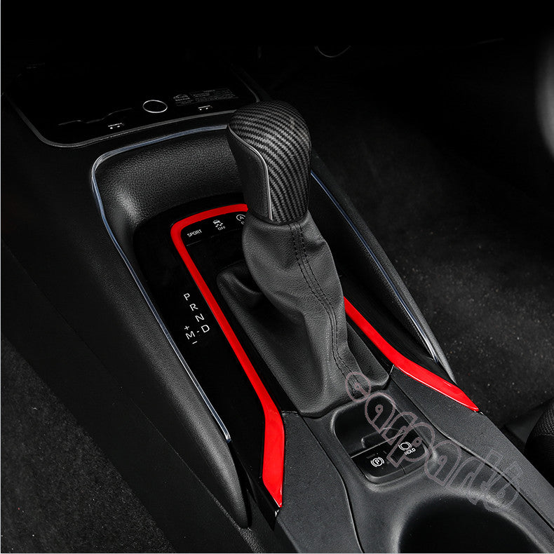 2019-2023 Red Interior Gear Shift Panel Trim for TOYOTA for COROLLA