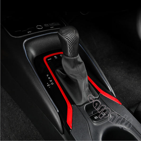 2019-2023 Red Interior Gear Shift Panel Trim for TOYOTA for COROLLA