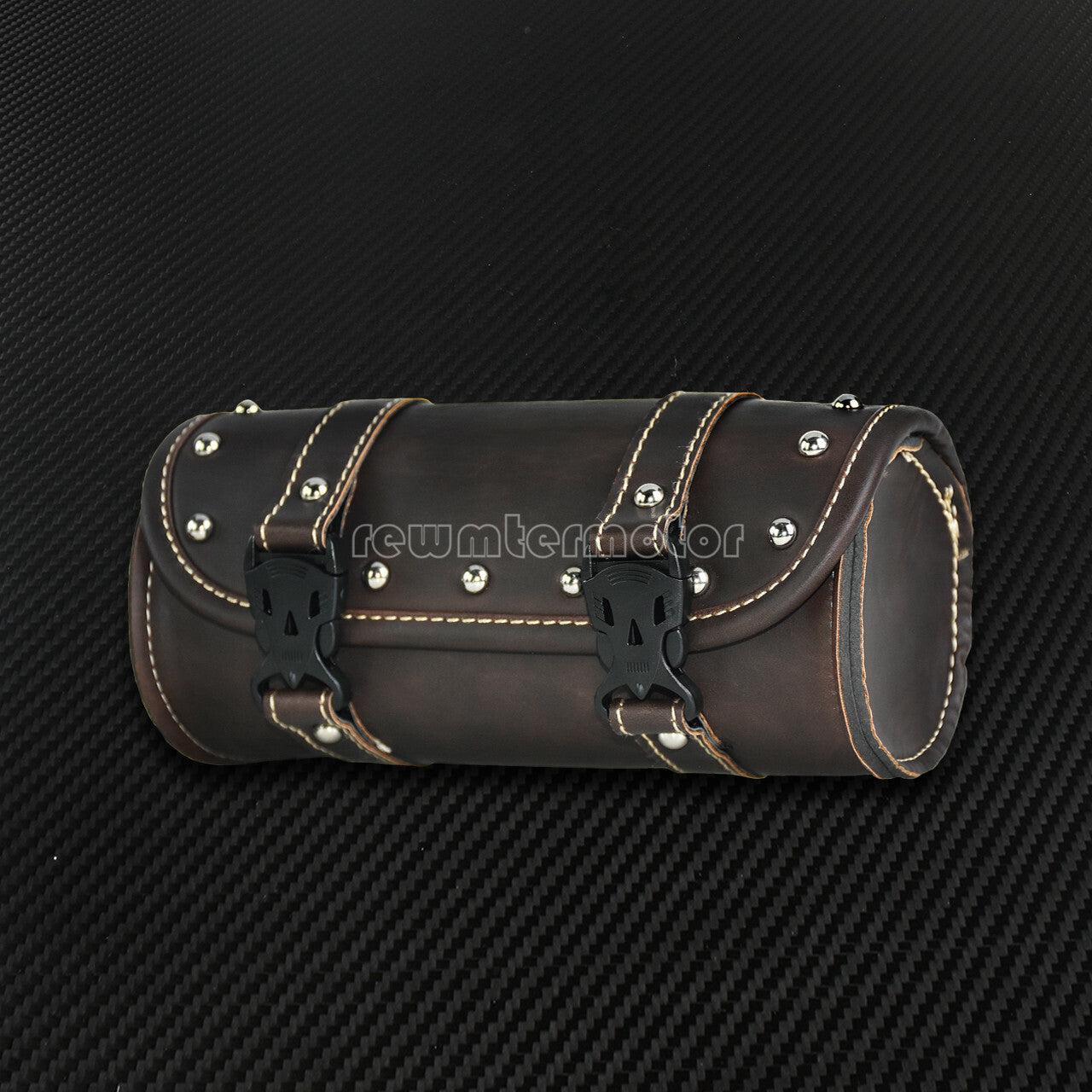 Motorcycle Saddlebag Storage Handlebar Bar Bag Roll Barrel Fit for Harley Models Q