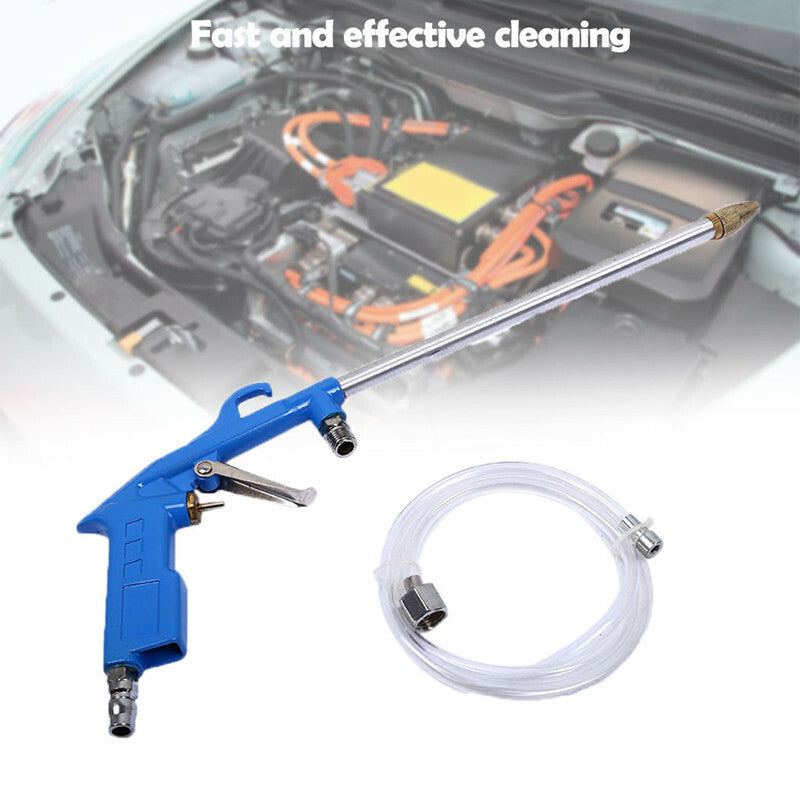 1Pc Blue Car Engine Grease Cleaning Air Gun Sprayer Degreaser Remove Dust Tool