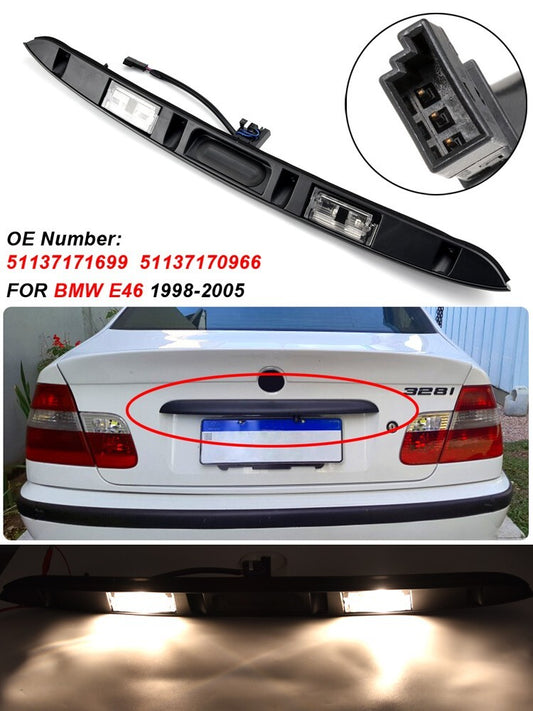 Car License Plate Light with Trunk Switch for BMW E46 3 Series 320i 323i 325i