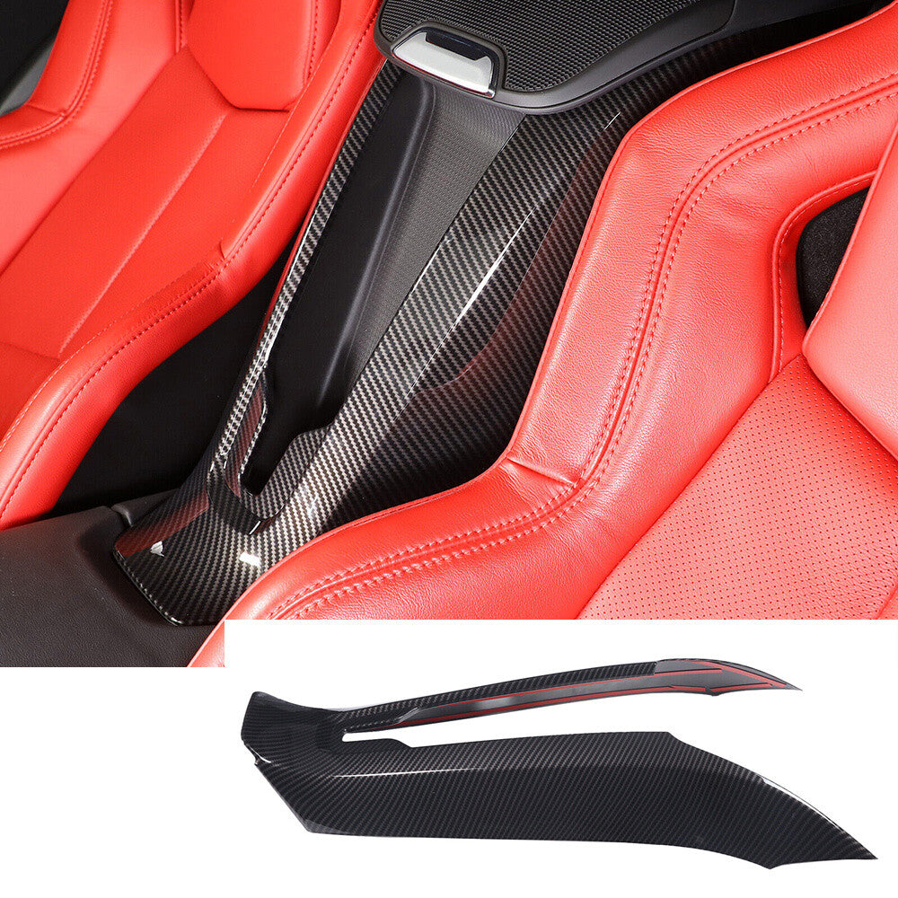 Carbon ABS for Seat Middle Wireless Charging Cover for Chevrolet for Corvette C8 2020-24