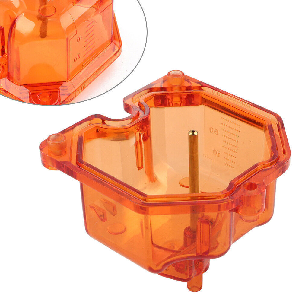 Motorcycle Transparent Carburetor Bottom Float Bowl Orange for PZ 26/27/30/32mm Q
