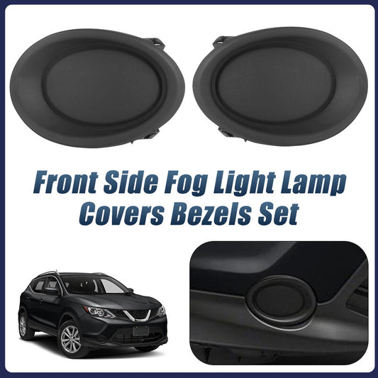 for Nissan Rogue Sport 2017-2019 Front Side Fog Light Lamp Covers Bezels 2pcs