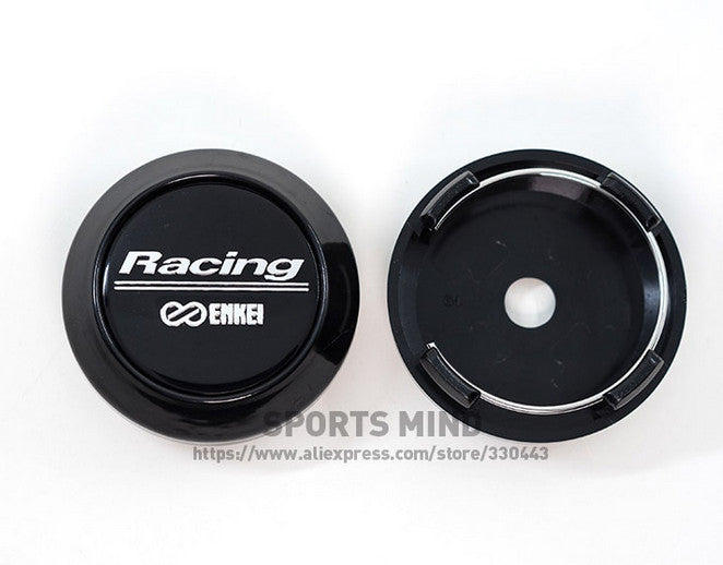 4x60mm Wheel Center Cap Hubcap Rim Cap Emblem Decal Volk Racing Chrome - v