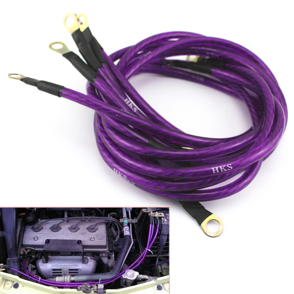 General Motors 5-Point Performance Vehicle Grounding Cable System Kit - n