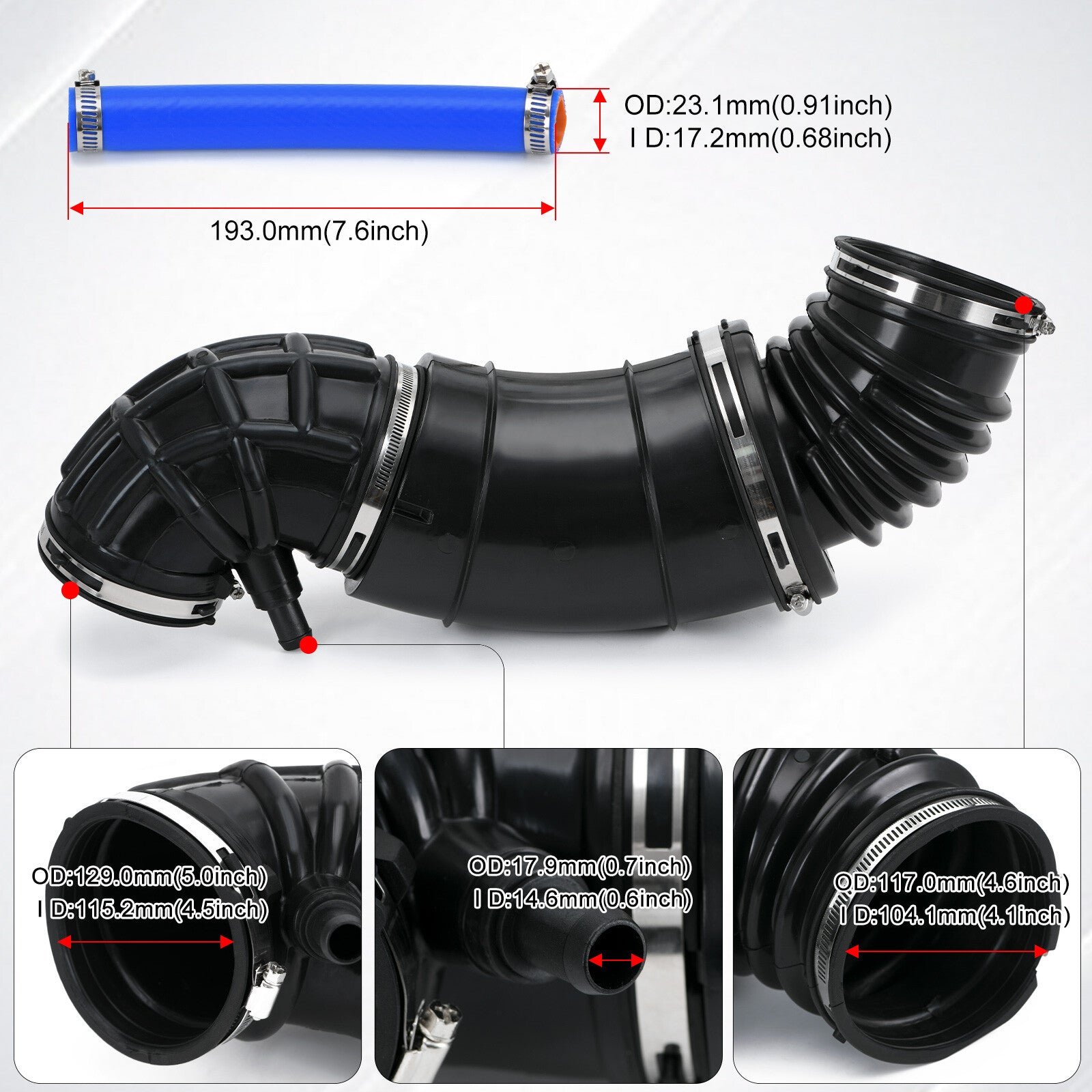 53032944AE for Dodge for Ram 2500-5500 6.7L 2007-2018 Engine Air Intake Hose