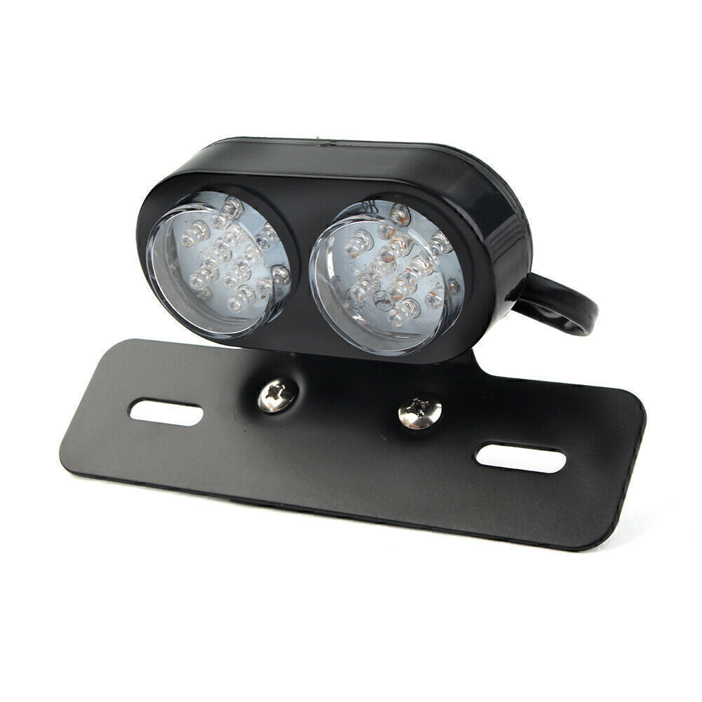 Universal LED License Plate Tail Brake Turn Signal Integrated Light Lamp Q