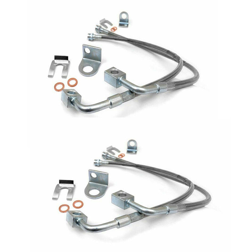 for Jeep for Wrangler 2.0 3.6L 3.8L 2007-2018 Stainless Brake Lines Front&Rear 89716 Q