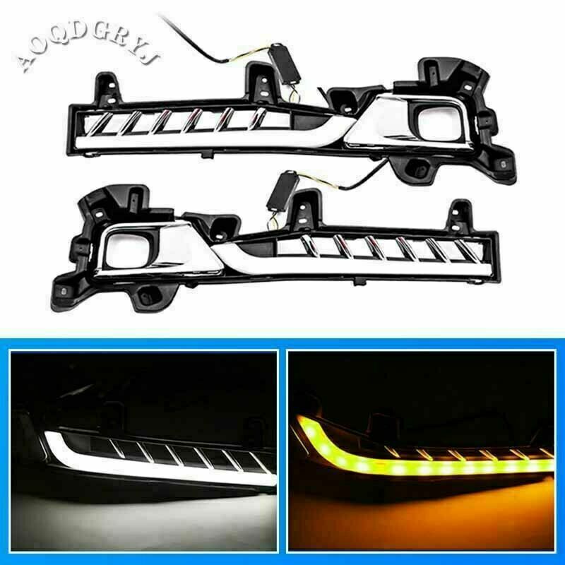 for Toyota for Land Cruiser LC200 2016-2021 Flow LED Front Bumper Fog Lamp Bracket